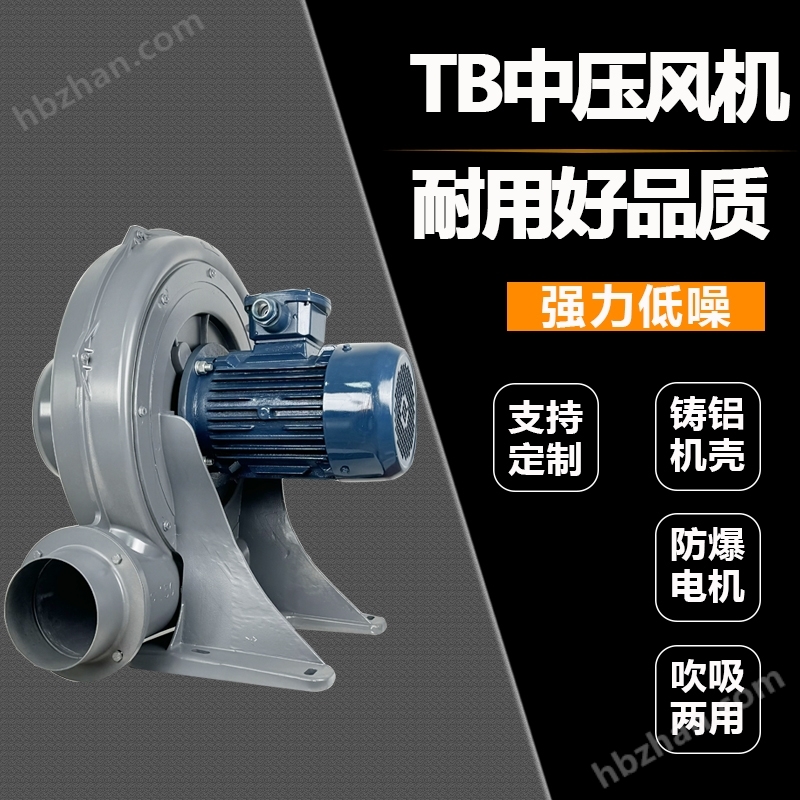 Explosion proof medium pressure blower industrial 5.5KW gas conveying fan