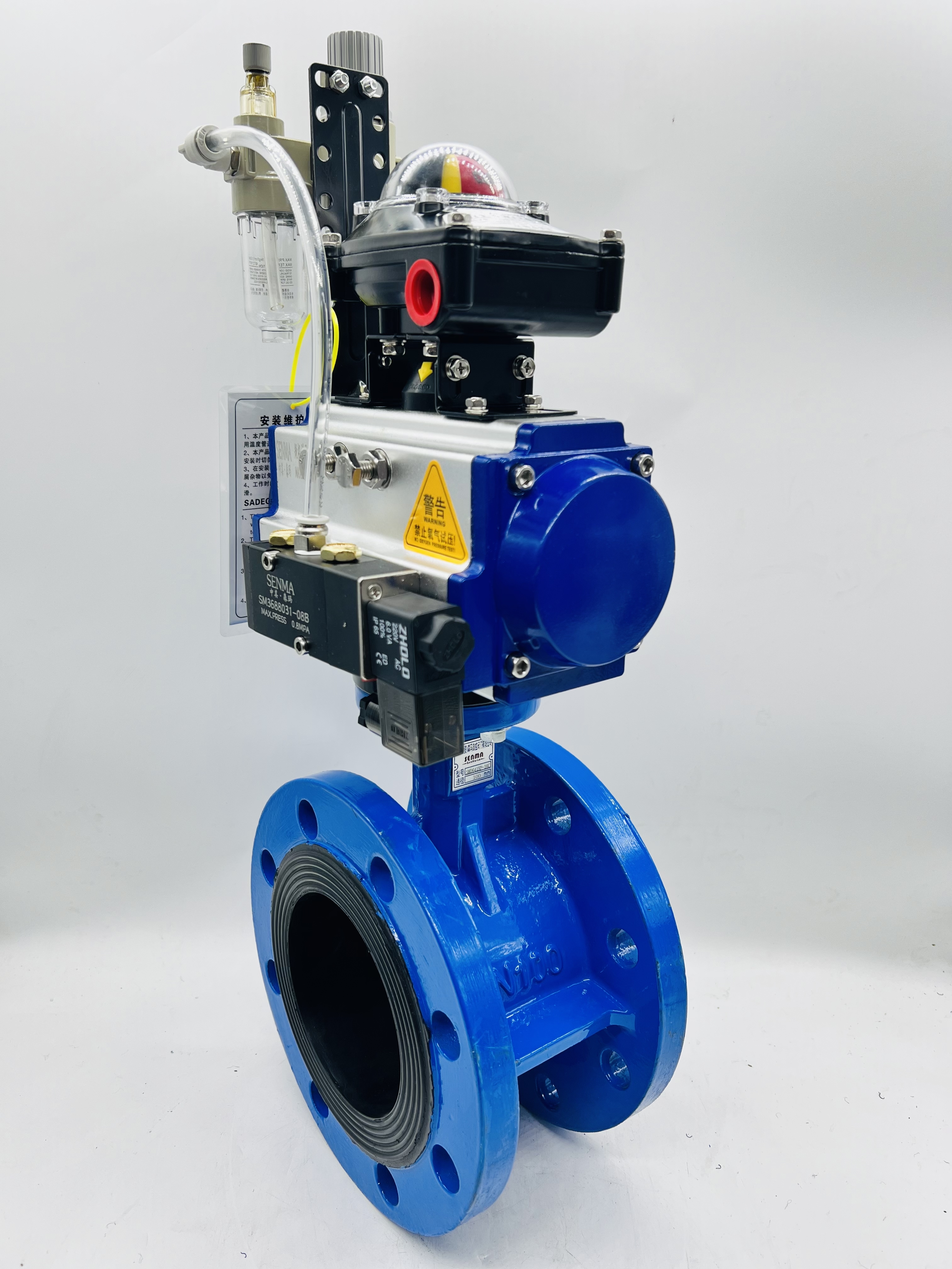 气动不锈钢板法兰蝶阀 SMD641X-16QP 产品技术解析