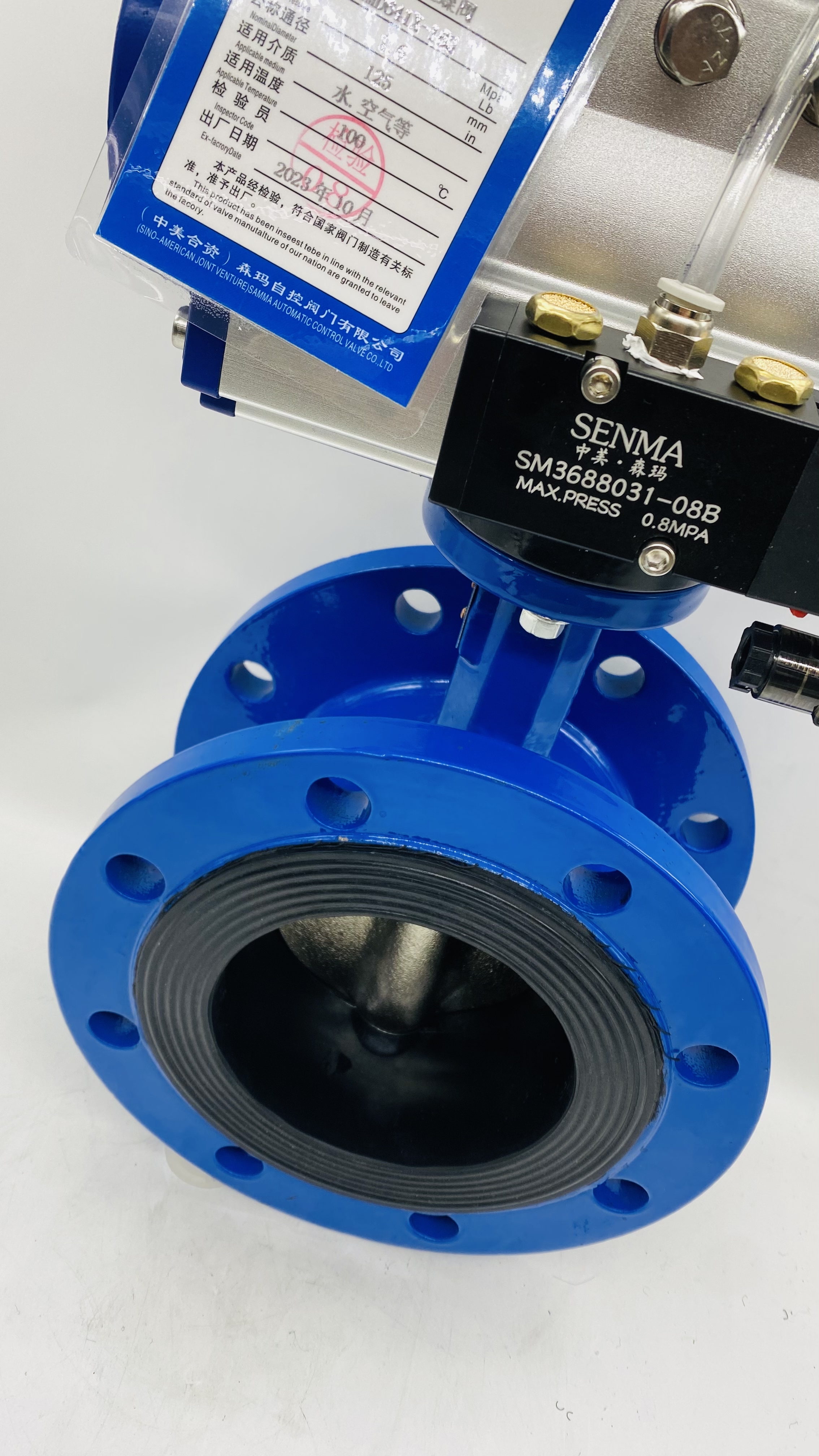 气动不锈钢板法兰蝶阀 SMD641X-16QP 产品技术解析