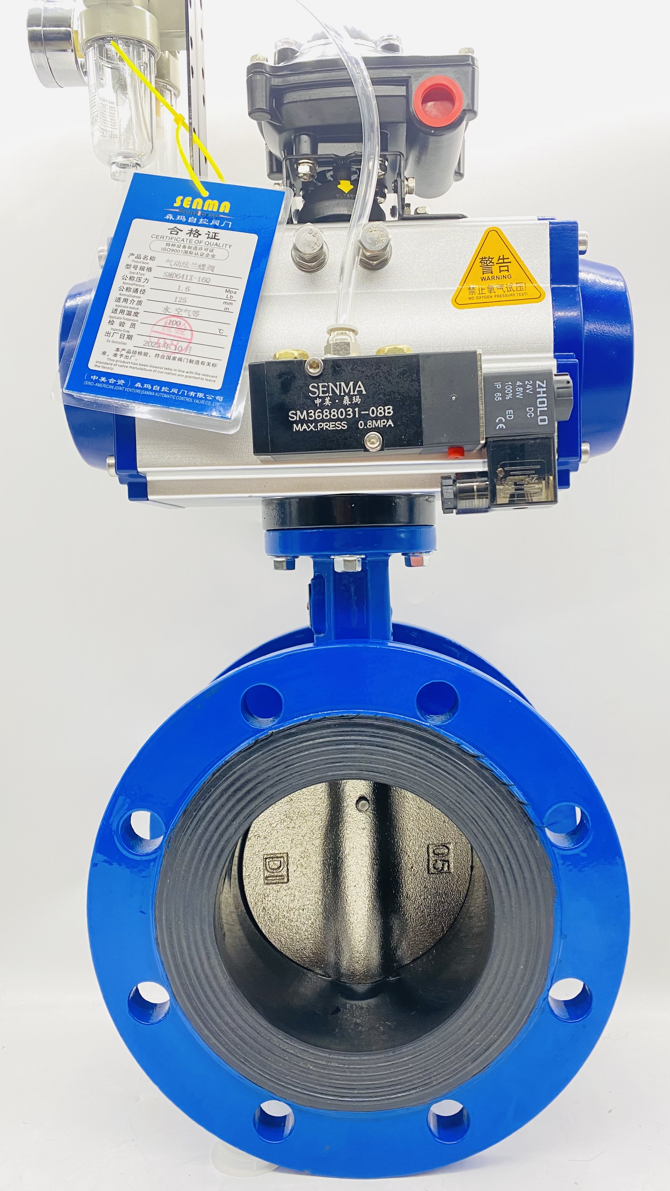 气动不锈钢板法兰蝶阀 SMD641X-16QP 产品技术解析