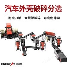 恩派特时产10吨汽车外壳破碎分选清洗设备
