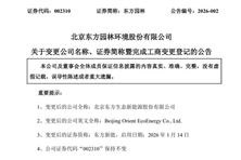 今日起，東方園林正式更名“東方新能”