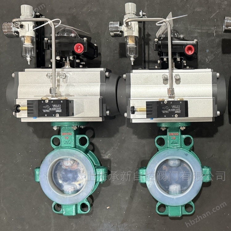 D671F46-10/16 耐酸堿氣動襯氟蝶閥